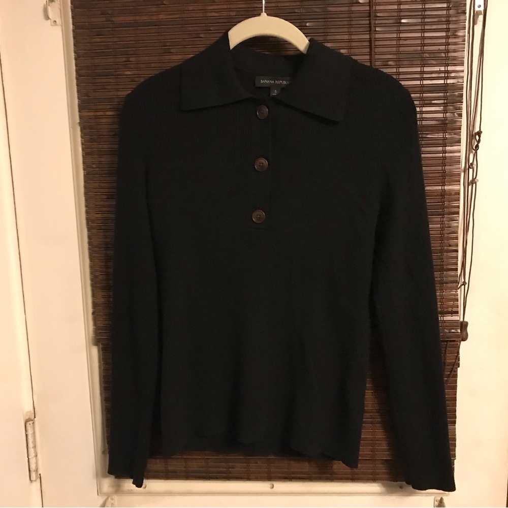 Banana Republic Chase Rib Polo Sweater